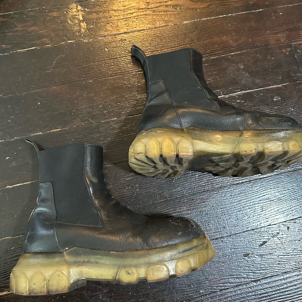 Rick Owens Bozo Boots VERY WORN.